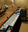 Side view of 48 channel mixing console shown at completion of professional AV installation in local area Houston House of Prayer